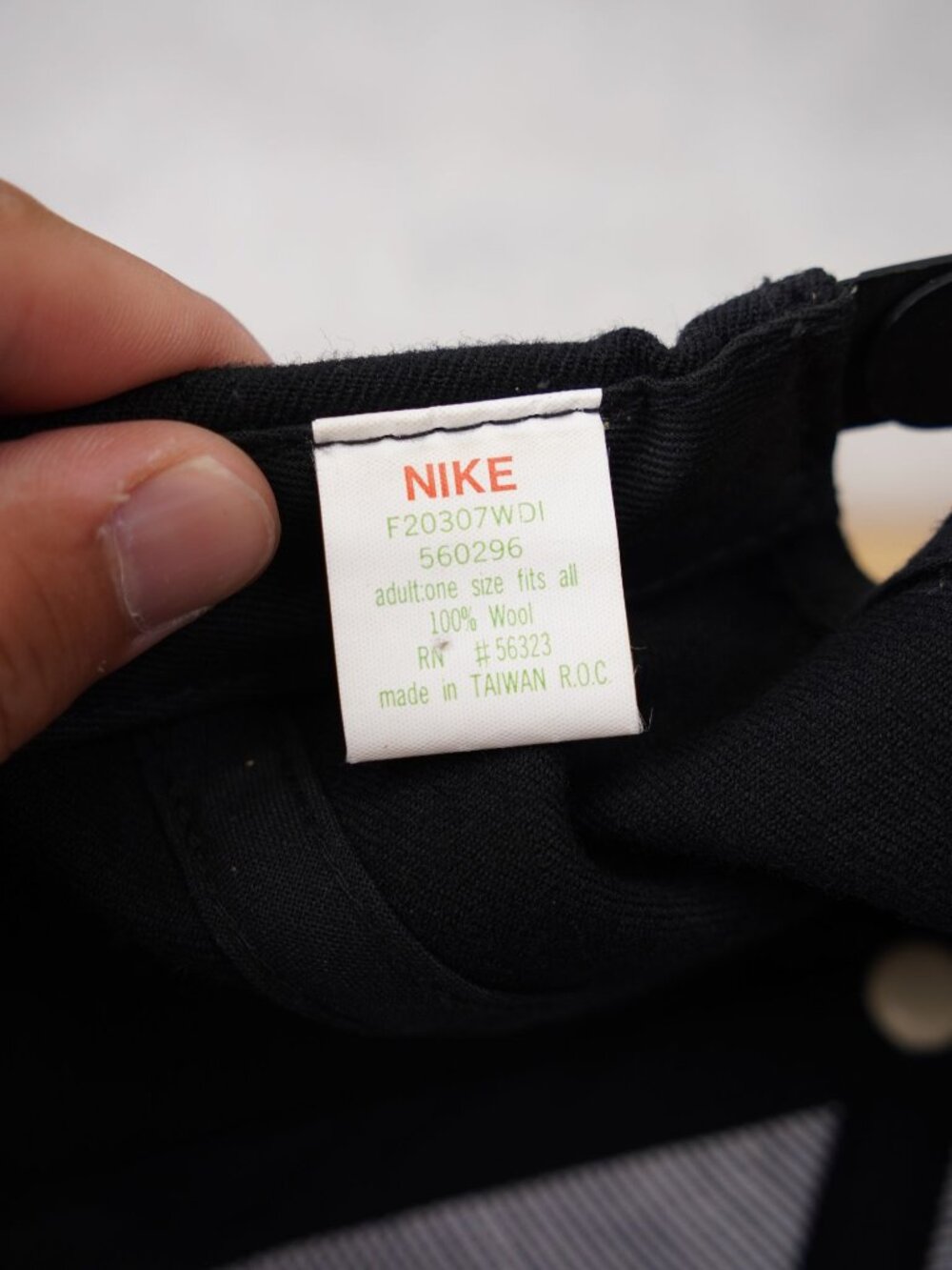 VTG Nike Air Jordan Wool Black Red Snapback Cap Jumpman Embroidered Signature - Picture 10 of 15